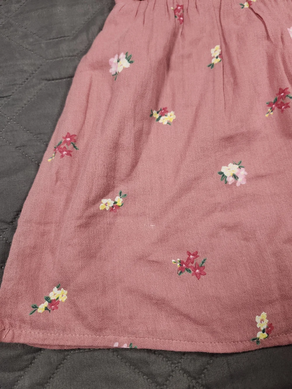 Old Navy pink baby dress sleeveless silhouette ruffled shoulder 6-12M NWT